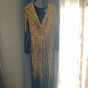 Floor Length Sequin Dress